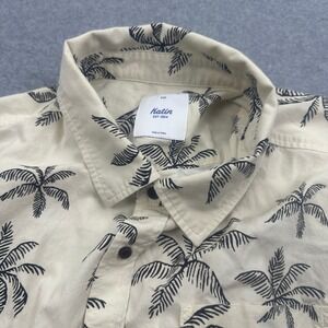 Katin Palm‎ Tree Print Button Up Short Sleeve Shirt XXL Hawaiian Vacation Relax